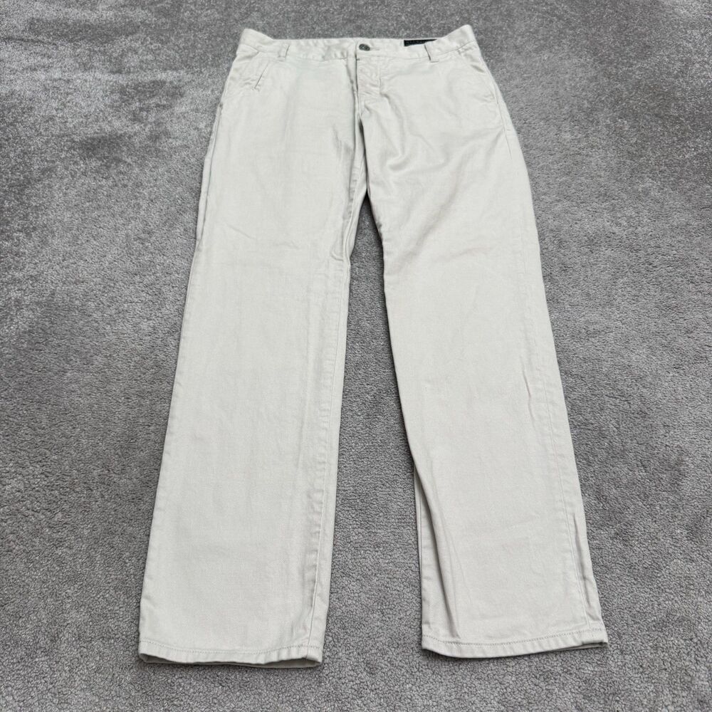 AllSaints Volt Fit Button Fly Chino Pants Mens W33 Light Khaki Tan Trousers Work